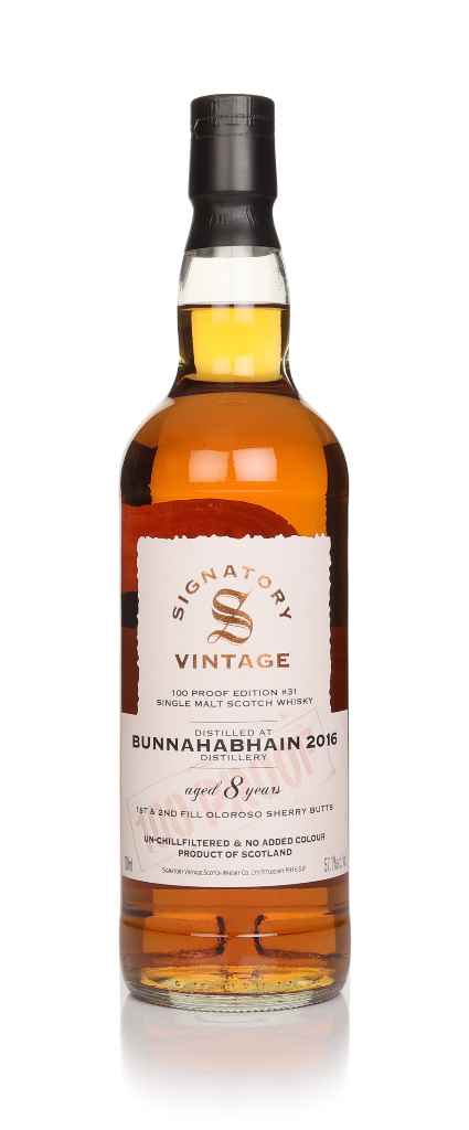 Bunnhabhain 8 Year Old 2016 - 100 Proof Edition #31 (Signatory) 70cl product image