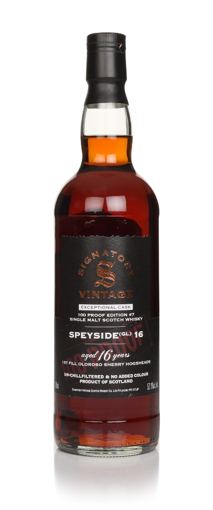 Speyside (GL) 16 Year Old 2007 Exceptional Cask - 100 Proof Edition #7 (Signatory) 70cl product image