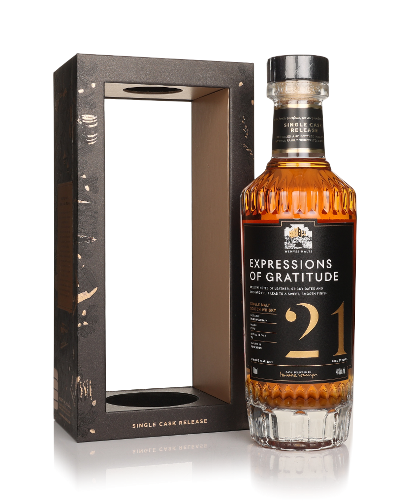 Expressions of Gratitude 21 Year Old 2001 - Wemyss Malts (Bunnahabhain) 70cl product image