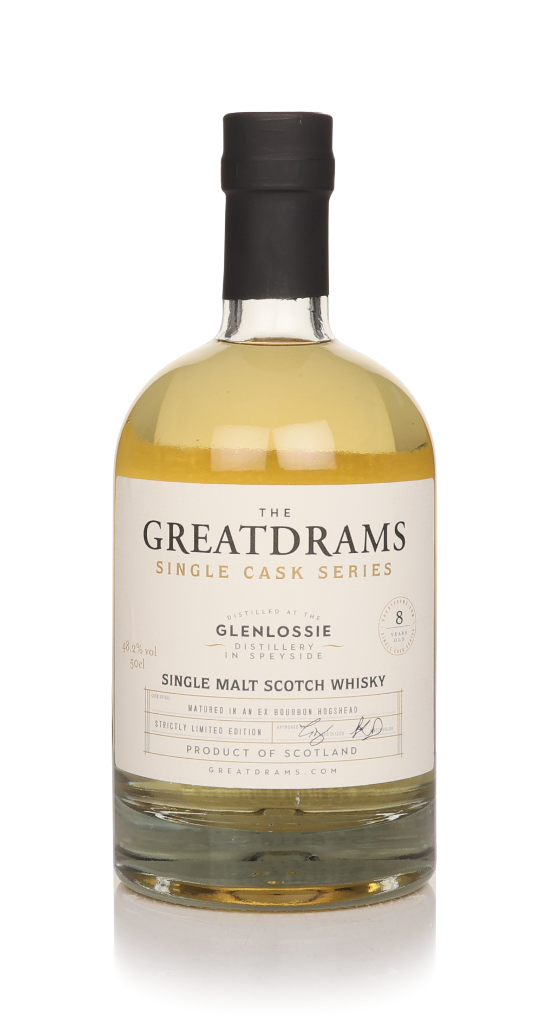 Glenlossie 8 Year Old ex-Bourbon Cask - Rare Cask Series (GreatDrams) 50cl product image