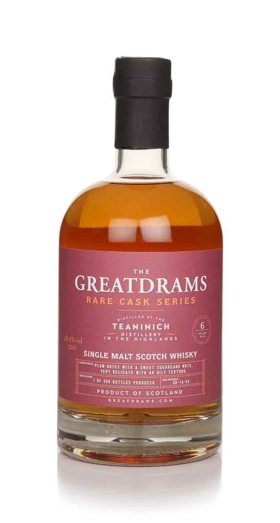 Teaninich 6 Year Old Red Wine Cask - Rare Cask Series (GreatDrams) 50cl product image
