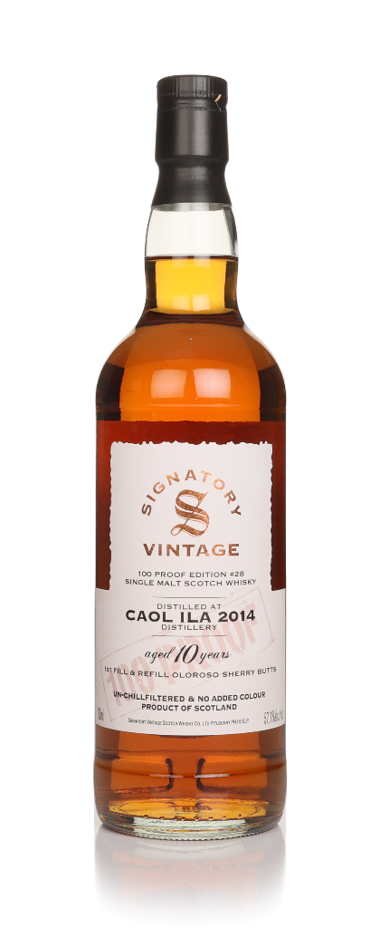 Caol Ila 10 Year Old 2014 - 100 Proof Edition #28 (Signatory) 70cl product image