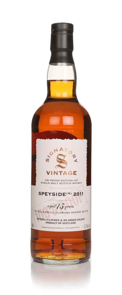 Speyside (M) 13 Year Old 2011 - 100 Proof Edition #27 (Signatory) 70cl product image