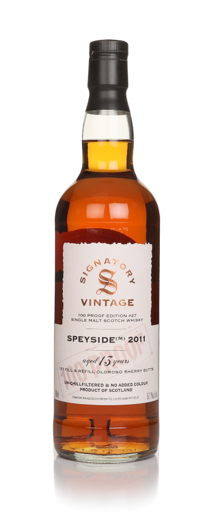 Speyside (M) 13 Year Old 2011 - 100 Proof Edition #27 (Signatory) 70cl product image