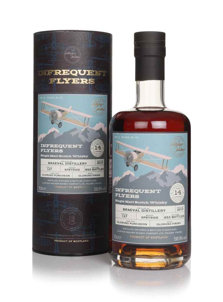 Braeval 14 Year Old 2010 (cask 127) - Infrequent Flyers (Alistair Walker) 70cl product image
