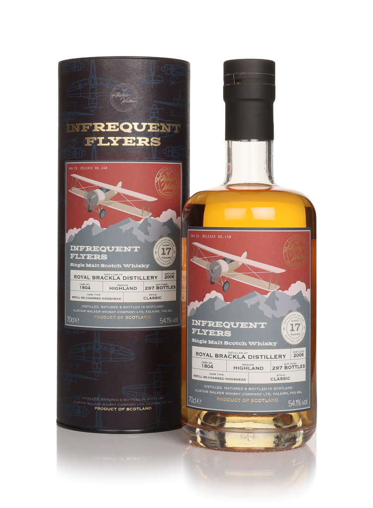 Royal Brackla 17 Year Old 2006 (cask 1804) - Infrequent Flyers (Alistair Walker) 70cl product image
