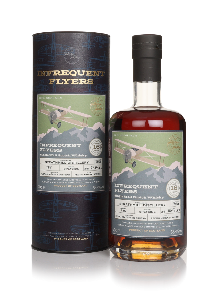 Strathmill 16 Year Old 2008 (cask 135) - Infrequent Flyers (Alistair Walker) 70cl product image