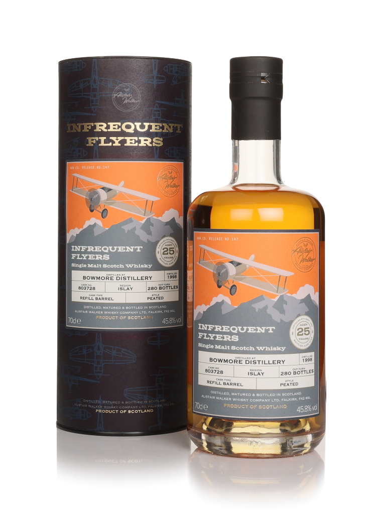 Bowmore 25 Year Old 1998 (cask 803728) - Infrequent Flyers (Alistair Walker) 70cl product image
