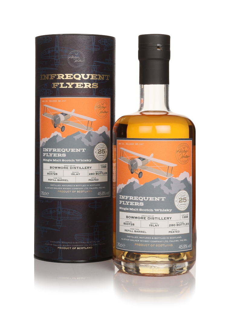 Bowmore 25 Year Old 1998 (cask 803728) - Infrequent Flyers (Alistair Walker) 70cl product image