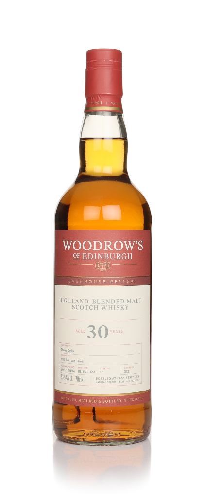 Highland Blended Malt 30 Year Old 1994 (cask 10) - Woodrow's of Edinburgh 70cl product image