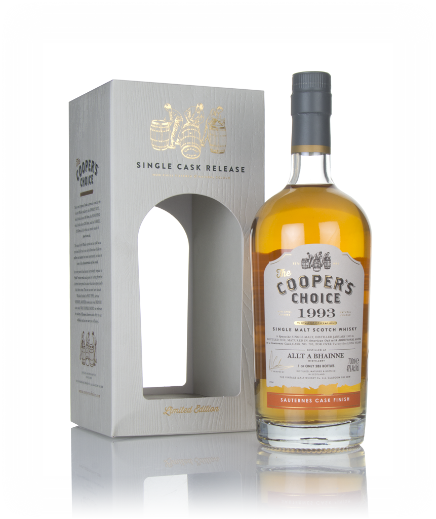 Allt-á-Bhainne 25 Year Old 1993 (cask 703) - The Cooper's Choice (The Vintage Malt Whisky Co.) 70cl product image