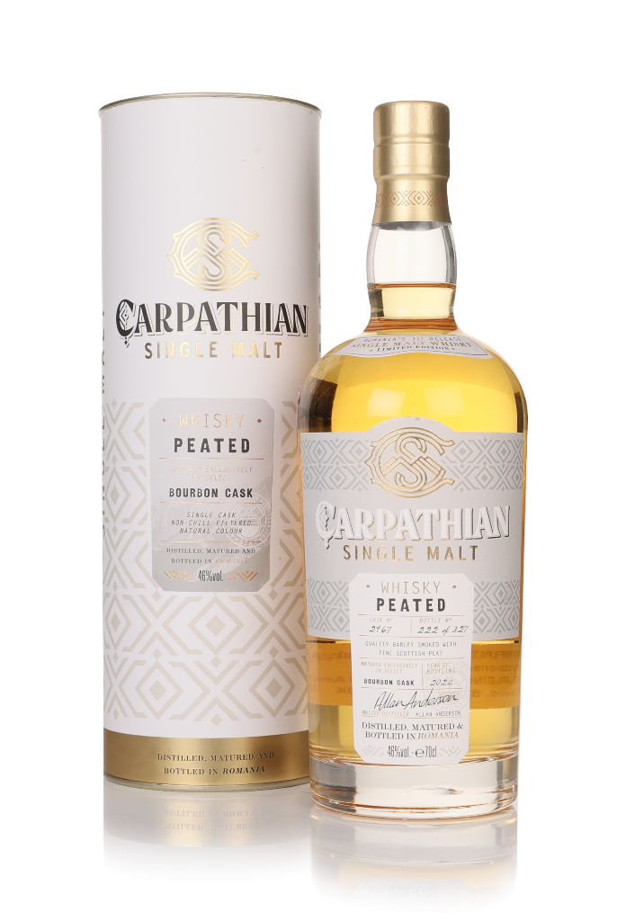 Carpathian Single Malt Bourbon Cask - Peated Collection 70cl product image