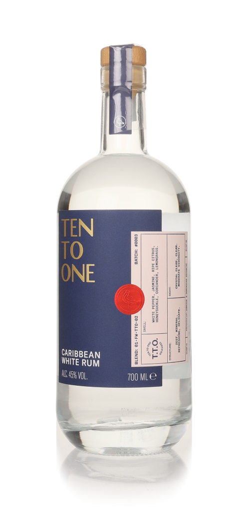 Ten To One Caribbean White Rum 70cl product image