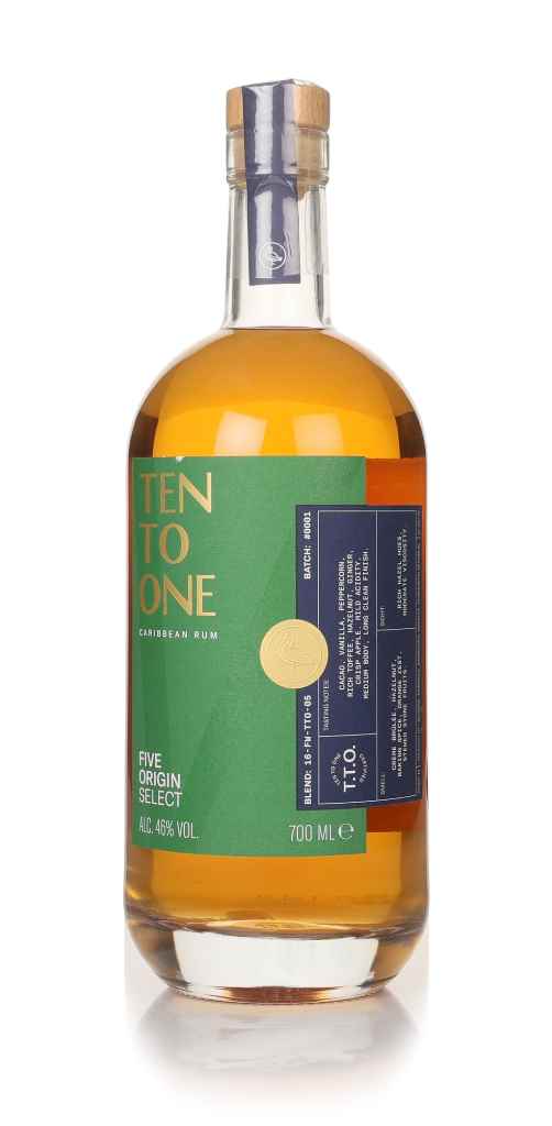 Ten To One Five Origin Select Rum 70cl product image
