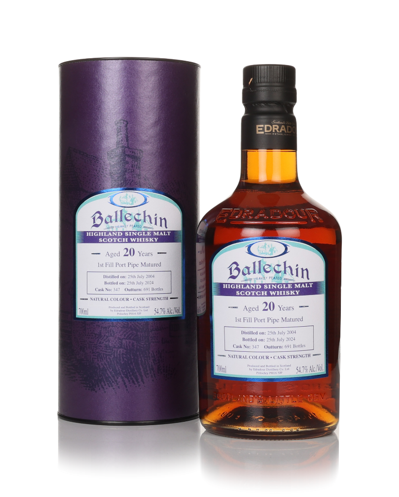 Ballechin 20 Year Old 2004 (cask 347) - Port Pipe Cask 70cl product image