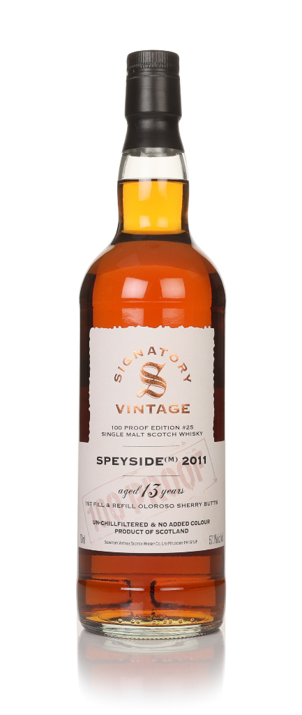 Speyside (M) 13 Year Old 2011 - 100 Proof Edition #25 (Signatory) 70cl product image