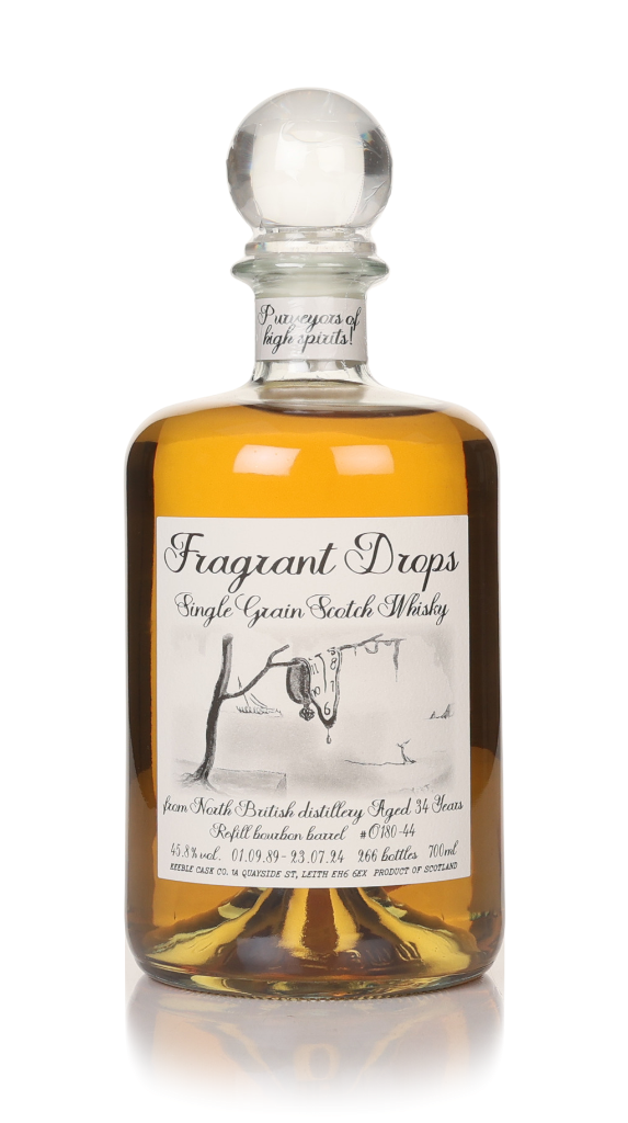 North British 34 Year Old 1989 Bourbon Barrel (cask O180-44) - Fragrant Drops (Keeble Cask Company) 70cl product image
