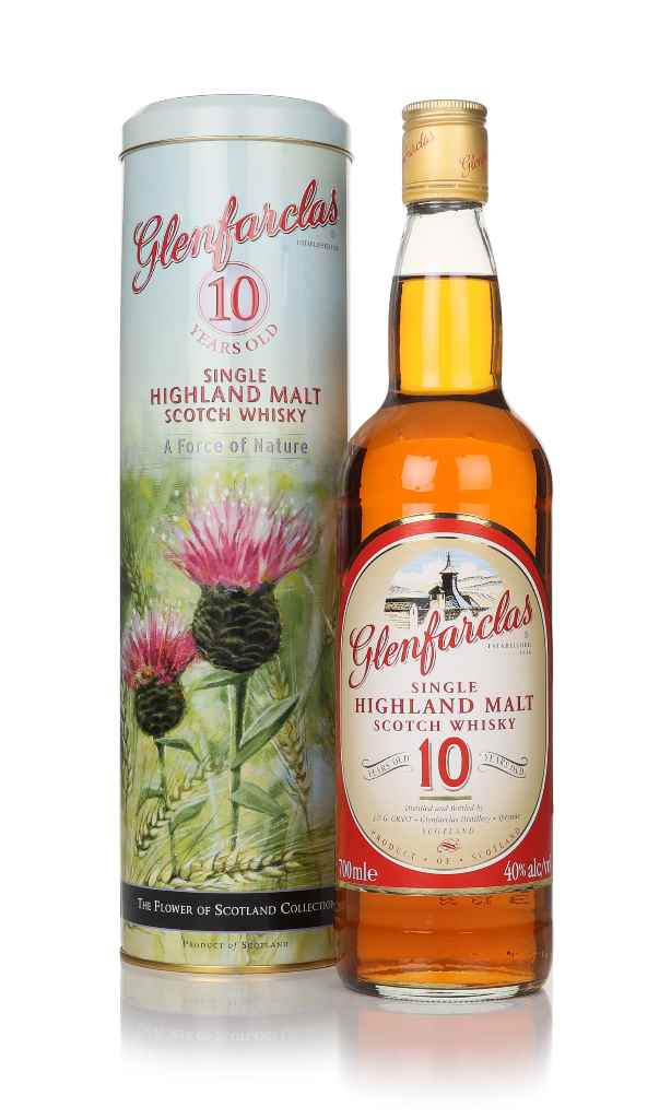 Glenfarclas 10 Year Old - Flower of Scotland Collection - 1990s 70cl product image