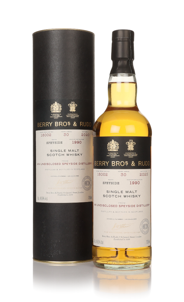 Undisclosed Speyside 30 Year Old 1990 (cask 18002) - Berry Bros. & Rudd 70cl product image
