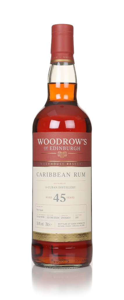 Cuban Rum 45 Year Old 1978 (cask 2406401) - Woodrow's of Edinburgh 70cl product image