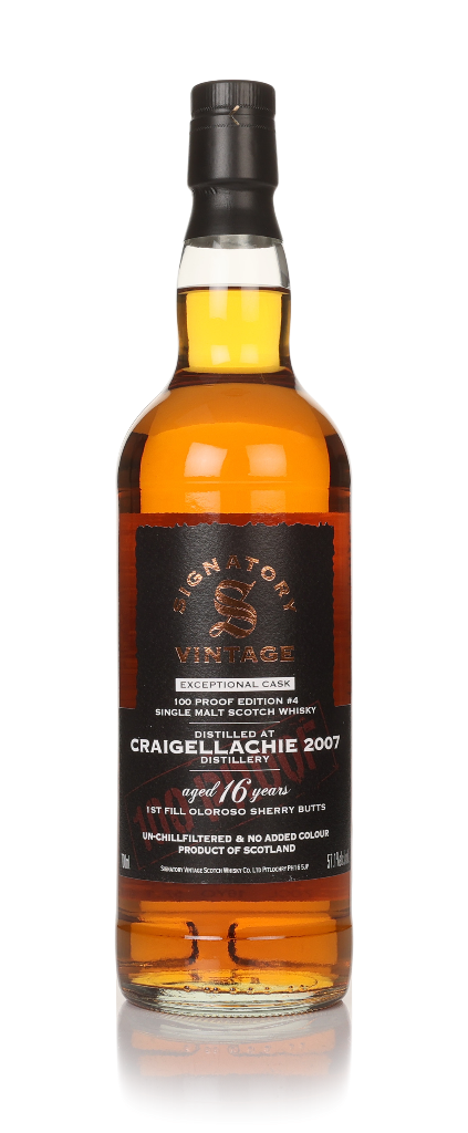 Craigellachie 16 Year Old 2007 Exceptional Cask - 100 Proof Edition #4 (Signatory) 70cl product image