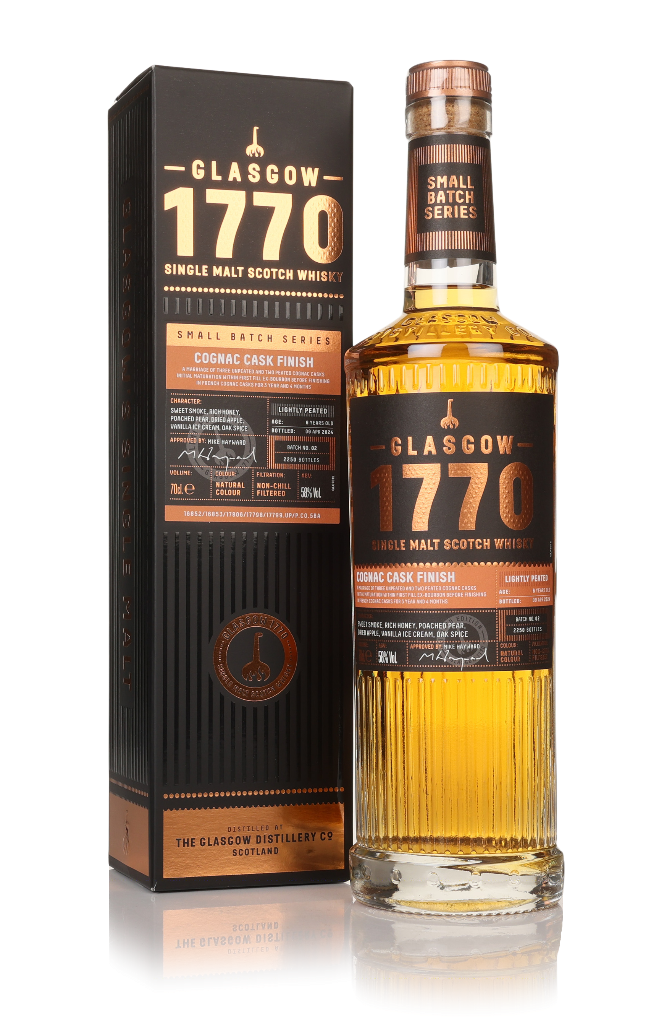 Glasgow 1770 Cognac Cask Finish - Batch 2 (Lightly Peated) 70cl product image