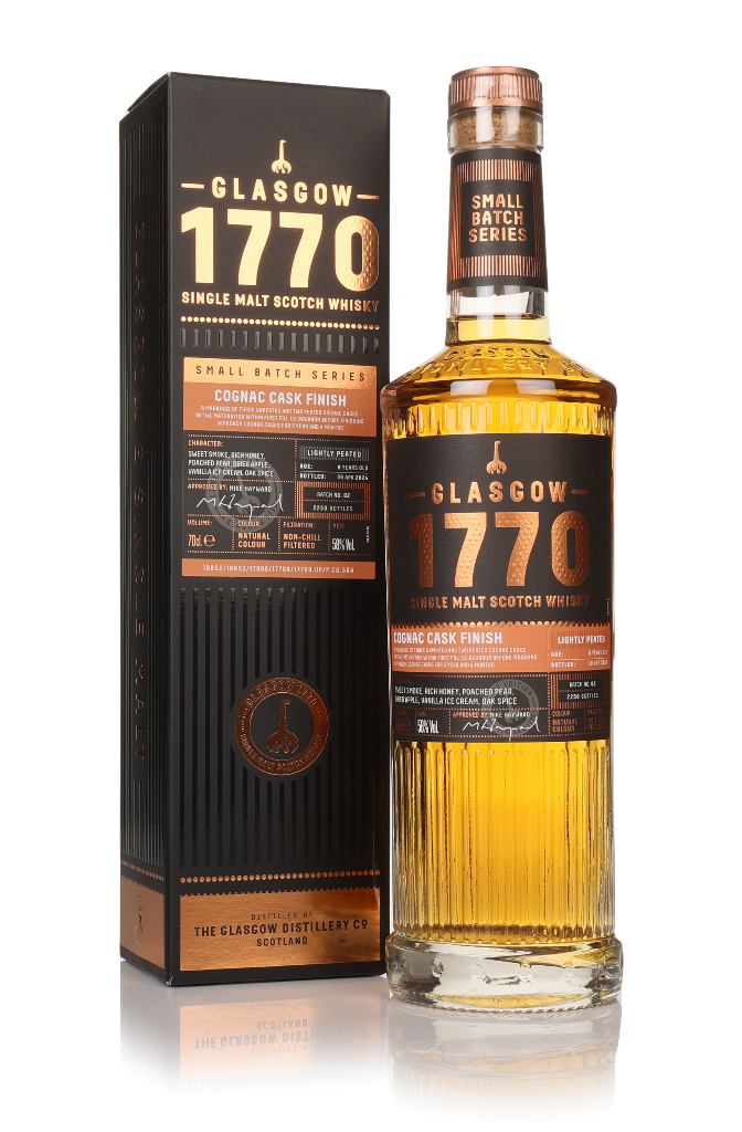 Glasgow 1770 Cognac Cask Finish - Batch 2 (Lightly Peated) 70cl product image