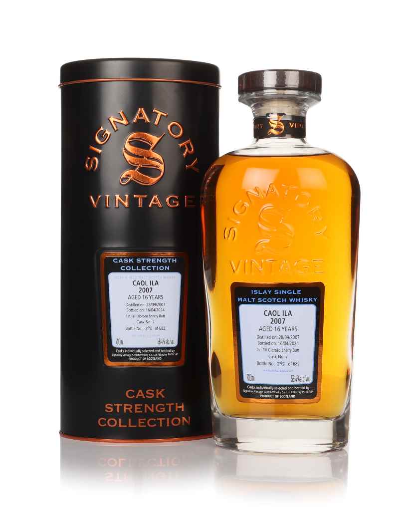 Caol Ila 16 Year Old 2007 (cask 7) - Cask Strength Collection (Signatory) 70cl product image