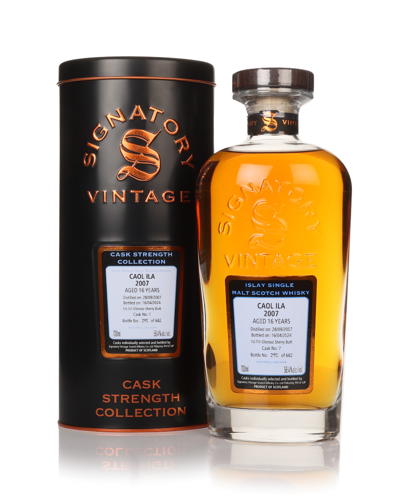 Caol Ila 16 Year Old 2007 (cask 7) - Cask Strength Collection (Signatory) 70cl product image