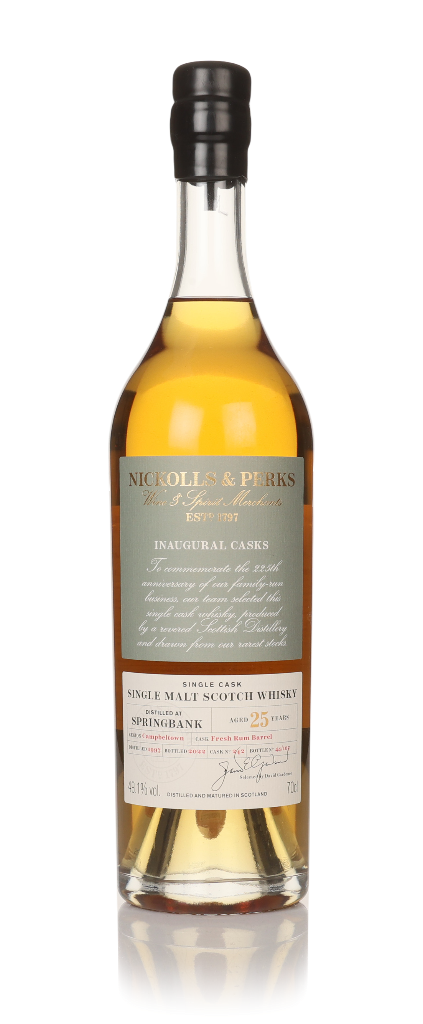 Springbank 25 Year Old 1997 (cask 242) - Inaugural Casks (Nickolls & Perks) 70cl product image