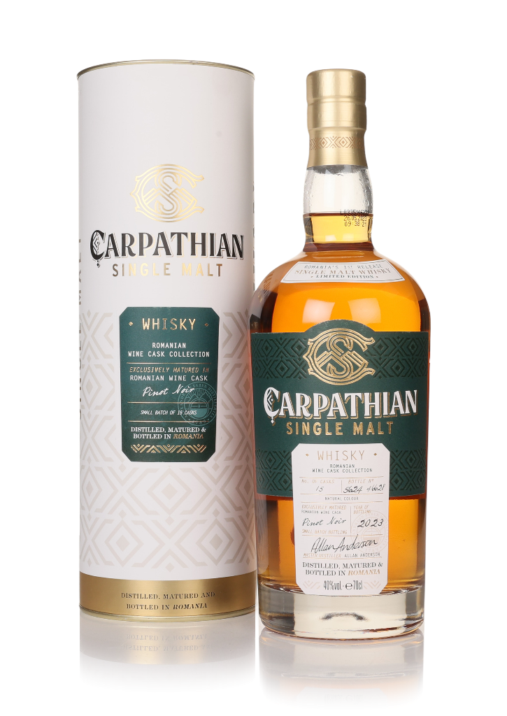 Carpathian Single Malt Pinot Noir Cask Finish - Romanian Wine Cask Collection 70cl product image