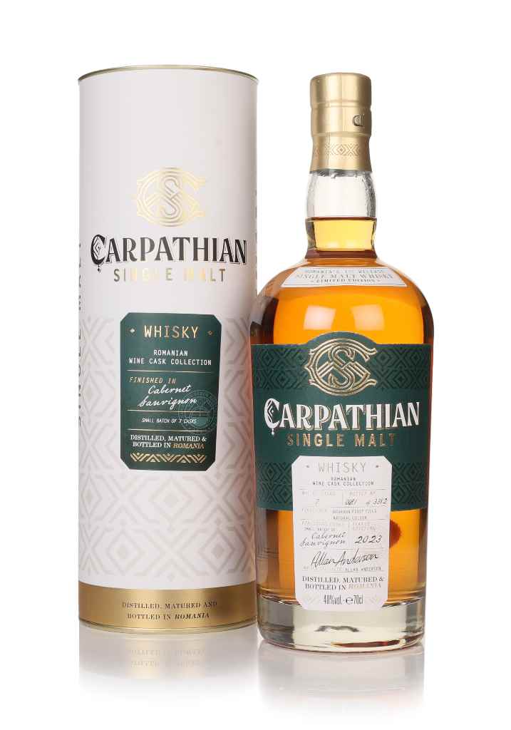 Carpathian Single Malt Cabernet Sauvignon Cask Finish - Romanian Wine Cask Collection 70cl product image