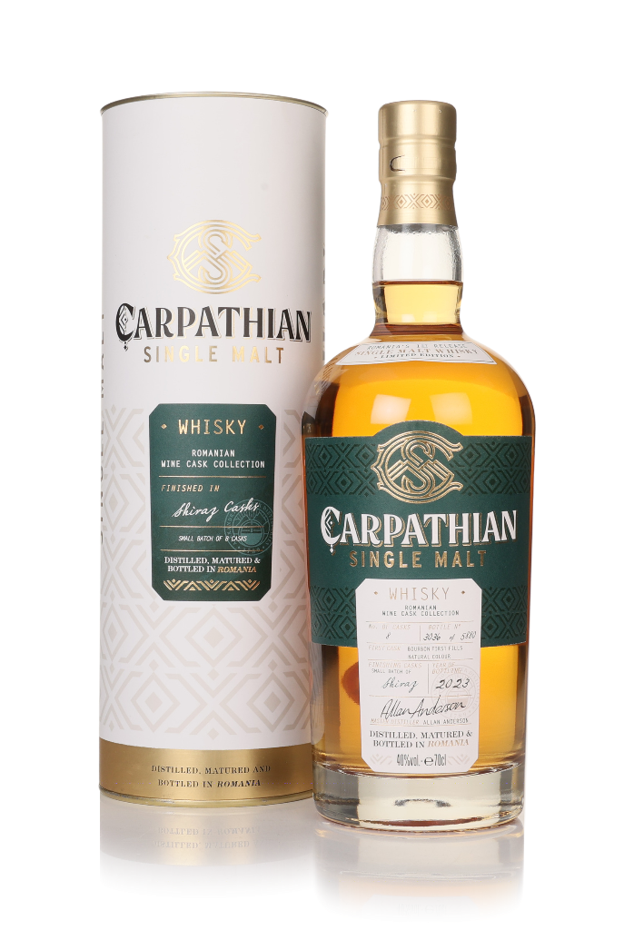 Carpathian Single Malt Shiraz Cask Finish - Romanian Wine Cask Collection 70cl product image