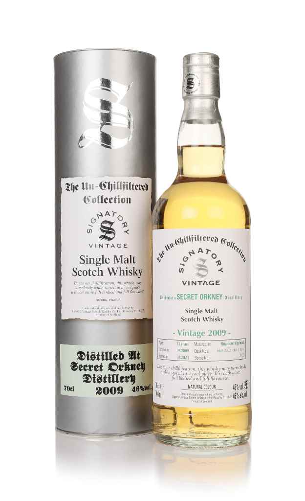 Secret Orkney 13 Year Old 2009 (casks DRU17/A67 11-12-14-16) - Un-Chillfiltered Collection (Signatory) 70cl product image
