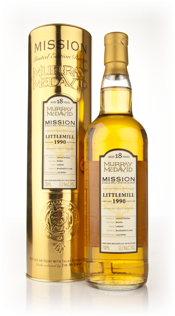 Littlemill 18 Year Old 1990 - Mission (Murray McDavid) 70cl product image
