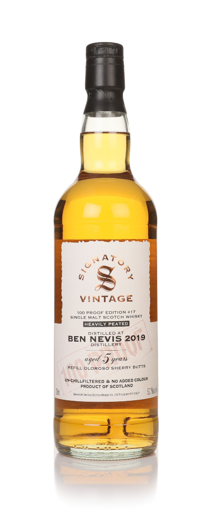 Ben Nevis 5 Year Old 2019 - 100 Proof Edition #17 (Signatory) 70cl product image
