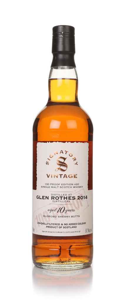 Glenrothes 10 Year Old 2014 - 100 Proof Edition #20 (Signatory) 70cl product image