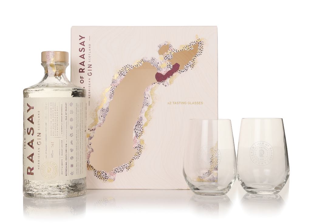 Isle of Raasay Gin Gift Pack with 2x Glasses 70cl product image
