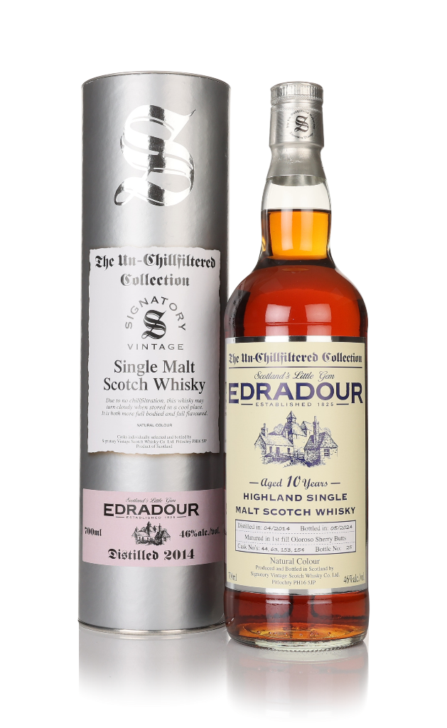 Edradour 10 Year Old 2014 (casks 44, 63, 153 & 154) - Un-Chillfiltered Collection (Signatory) 70cl product image