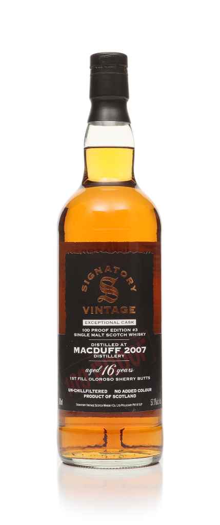 Macduff 16 Year Old 2007 Exceptional Cask - 100 Proof Edition #3 (Signatory) 70cl product image