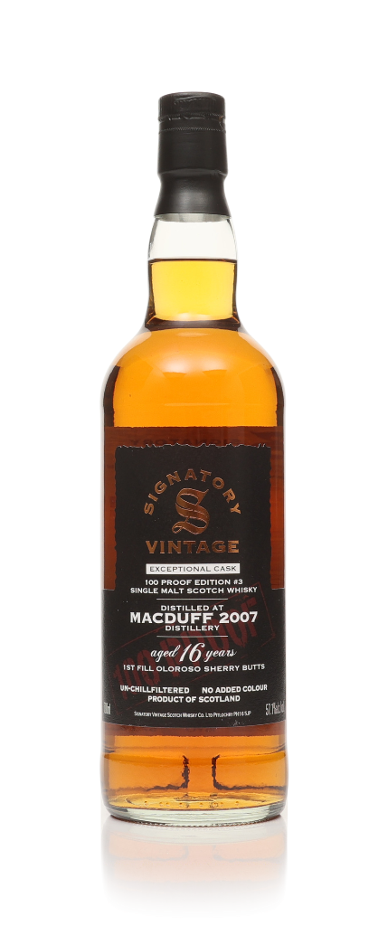 Macduff 16 Year Old 2007 Exceptional Cask - 100 Proof Edition #3 (Signatory) 70cl product image