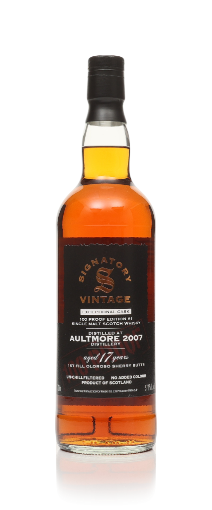 Aultmore 17 Year Old 2007 Exceptional Cask - 100 Proof Edition #1 (Signatory) 70cl product image