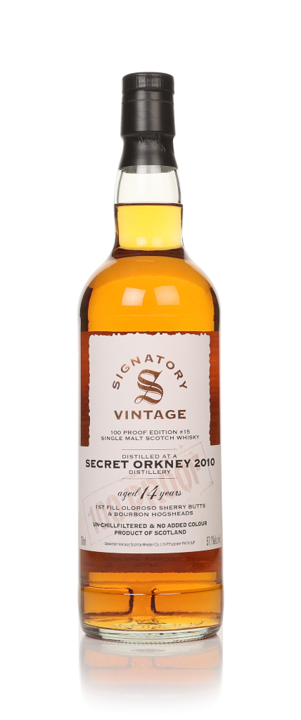 Secret Orkney 14 Year Old 2010 - 100 Proof Edition #15 (Signatory) 70cl product image