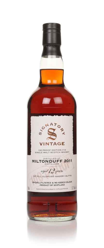 Miltonduff 12 Year Old 2011 - 100 Proof Edition #14 (Signatory) 70cl product image