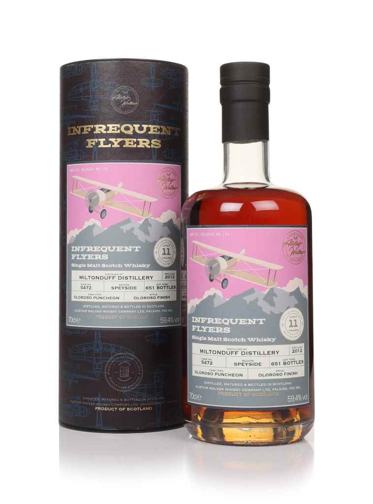 Miltonduff 11 Year Old 2012 (cask 5472) - Infrequent Flyers (Alistair Walker) 70cl product image