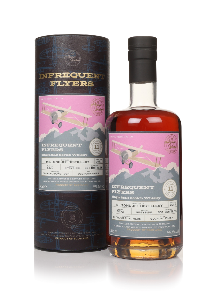 Miltonduff 11 Year Old 2012 (cask 5472) - Infrequent Flyers (Alistair Walker) 70cl product image