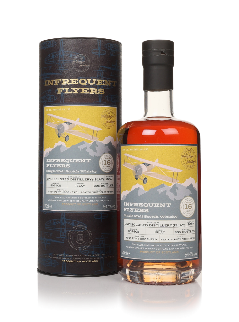 Undisclosed Islay 16 Year Old 2007 (cask 807405) - Infrequent Flyers (Alistair Walker) 70cl product image