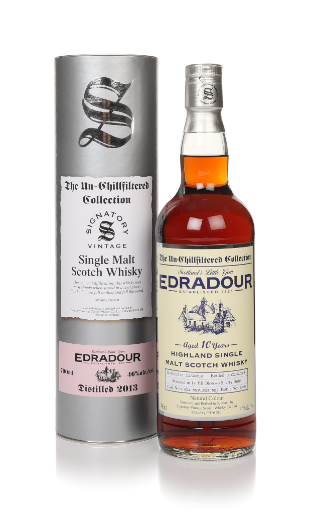 Edradour 10 Year Old 2013 (casks 521, 527, 528 & 529) - Un-Chillfiltered Collection (Signatory) 70cl product image