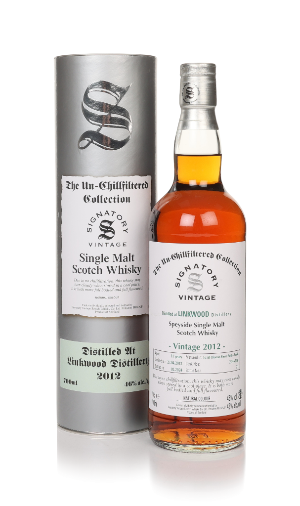 Linkwood 11 Year Old 2012 (casks 204 & 206) - Un-Chillfiltered Collection (Signatory) 70cl product image