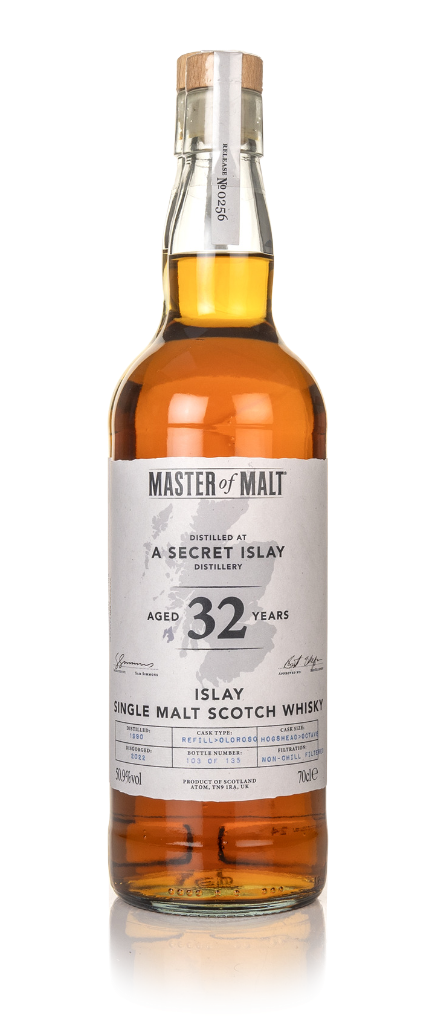 A Secret Islay Distillery 32 Year Old 1990 (Master of Malt) 70cl product image